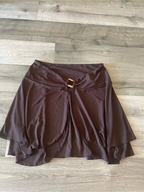 Brown Women’s Midi Skirt - 1X